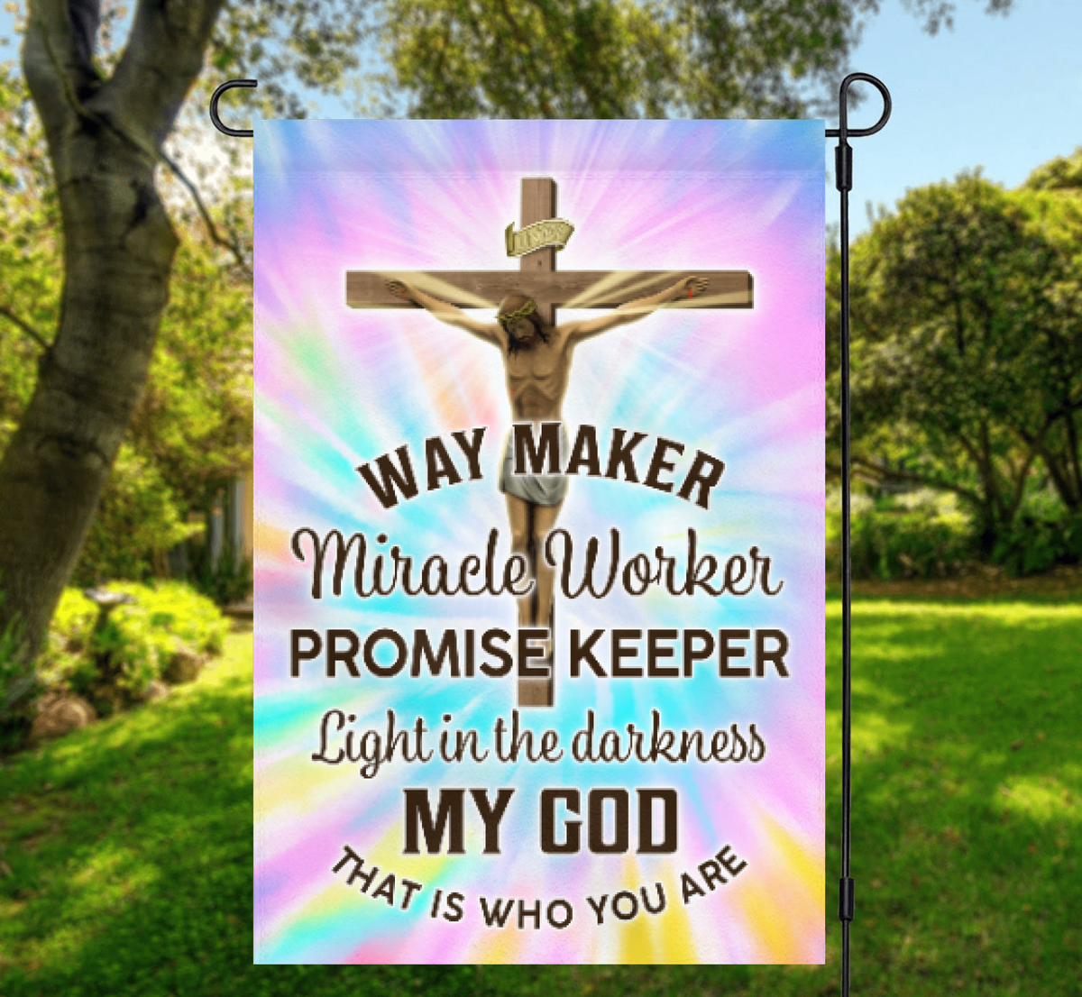 Way Maker Miracle Worker Promise Keeper Light House Flag Jesus Christ –  LixCanvas