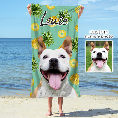 Personalized Pet's Photo Amazing Summer Beach Towel