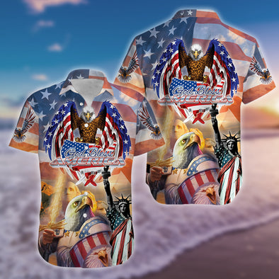 We The People American Flag Eagle Hawaiian Shirts