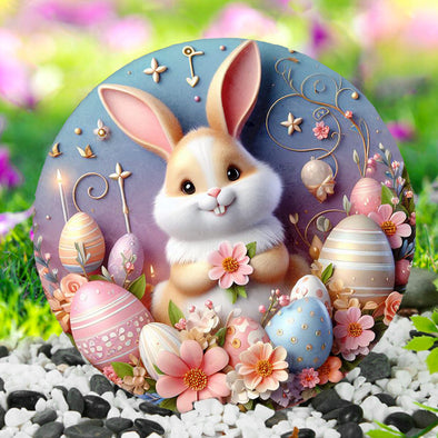 Bunny Eggs Garden Stone - Easter Stone