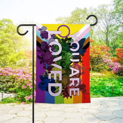 You Are Loved LGBT Garden Flag