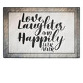 Love, Laughter & Happily Ever After Premium Rustic Canvas