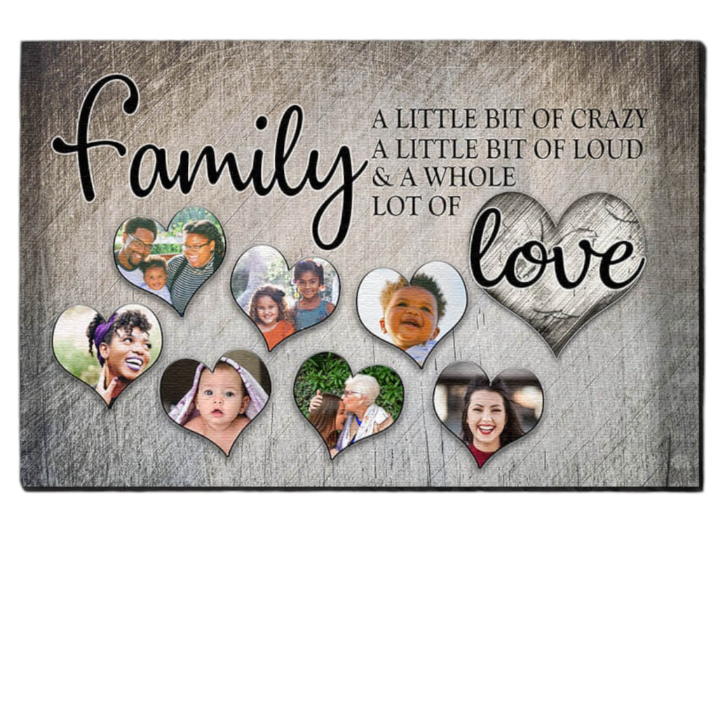 Personalized Family - Crazy...Love With Photos Premium Canvas