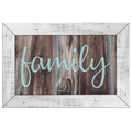 Family Rustic Wood Style Premium Canvas