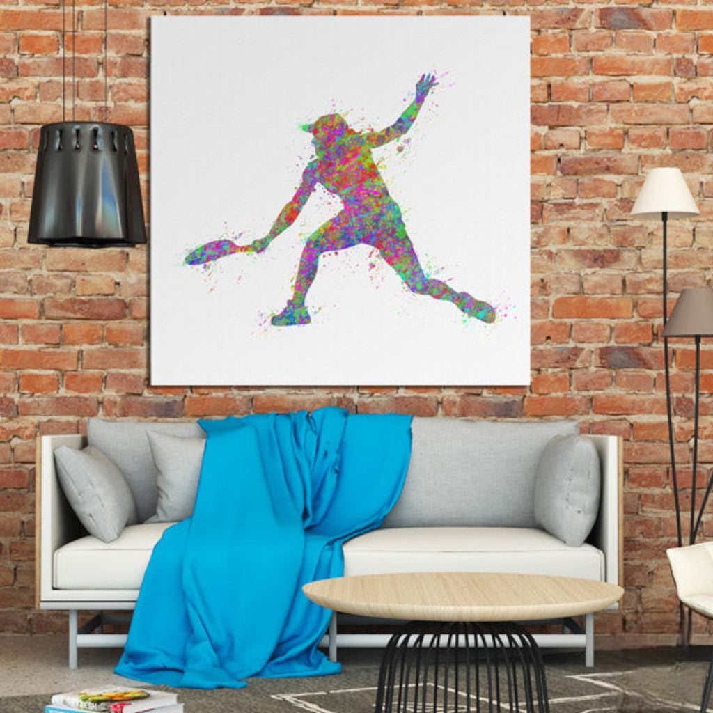 Water Color Tennis Premium Canvas