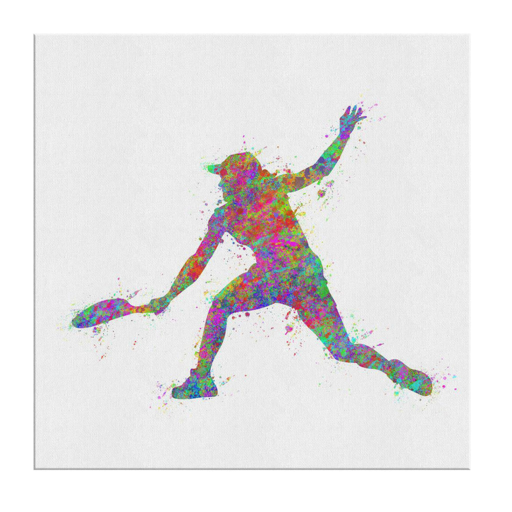 Water Color Tennis Premium Canvas