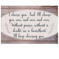 Ill Keep Choosing You Premium Canvas