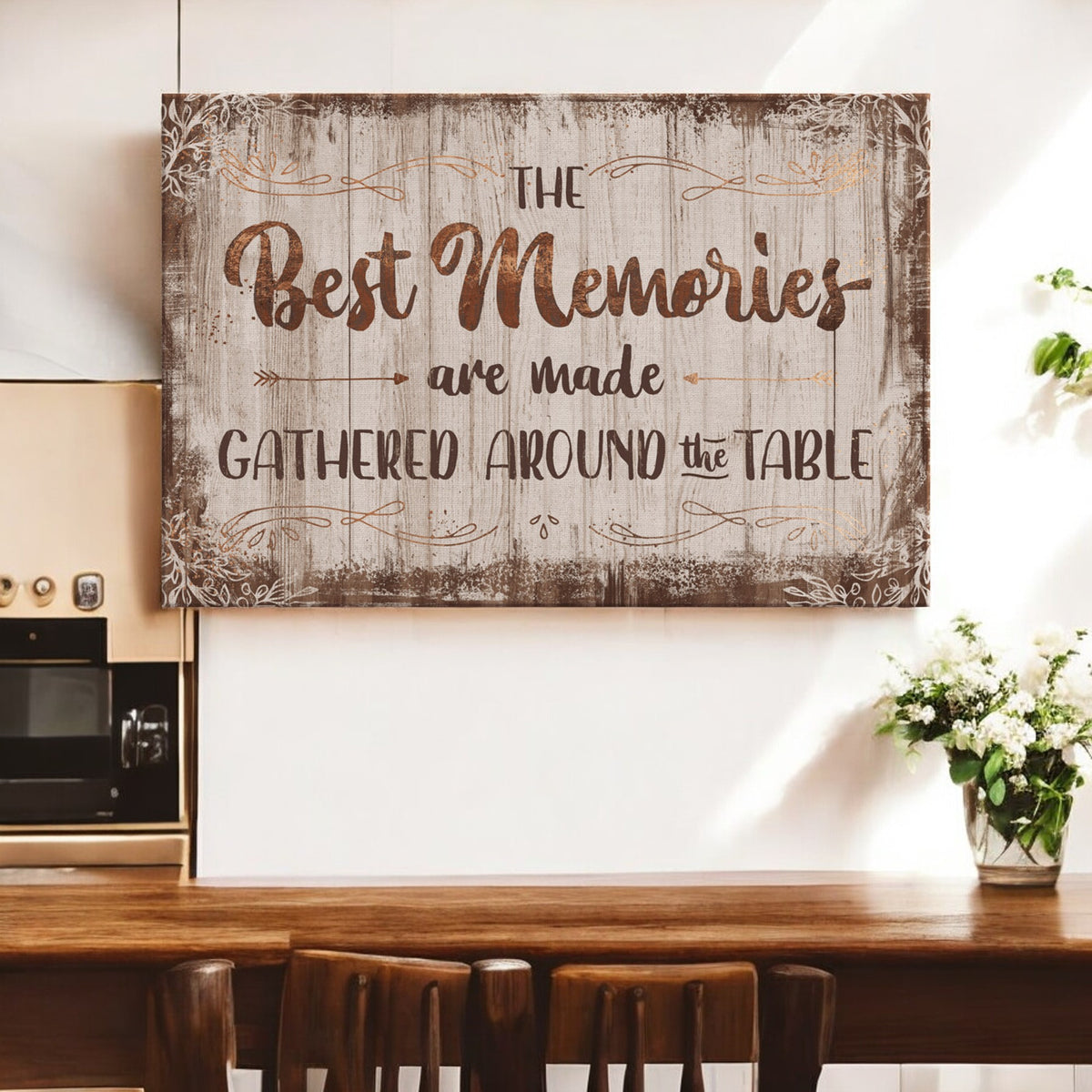 The Best Memories - Made Around The Table Premium Canvas