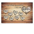 Personalized My Greatest Blessings Call Me.. Premium Canvas