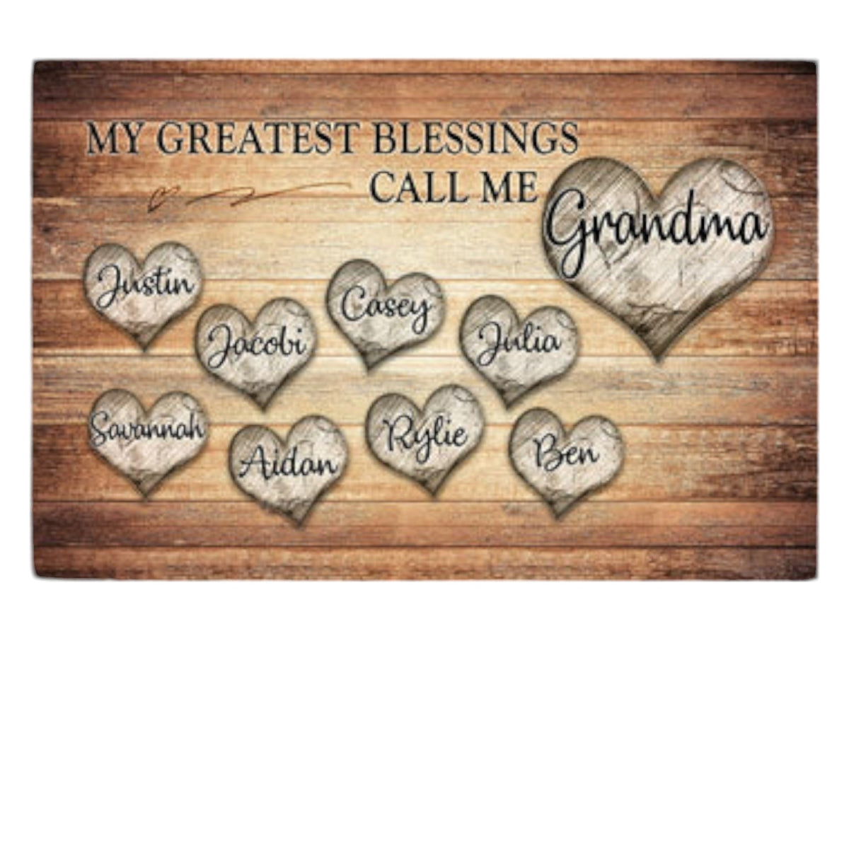 Personalized My Greatest Blessings Call Me.. Premium Canvas