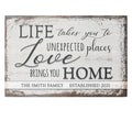 Personalized Love Brings You Home Premium Canvas