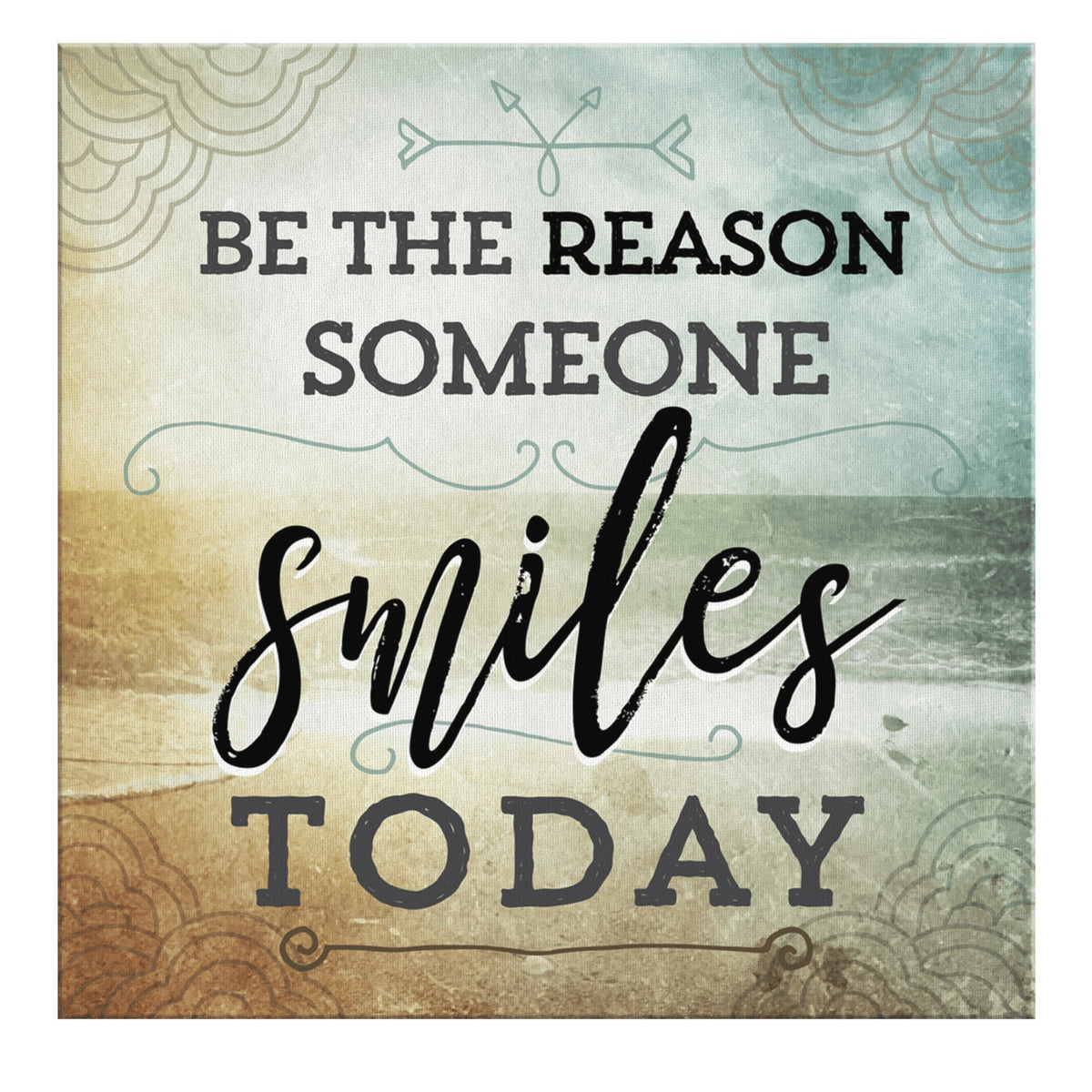 Be The Reason Someone Smiles Today Premium Canvas