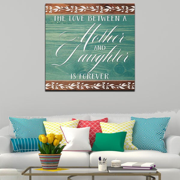 The Love Between a Mother and Daughter Premium Canvas