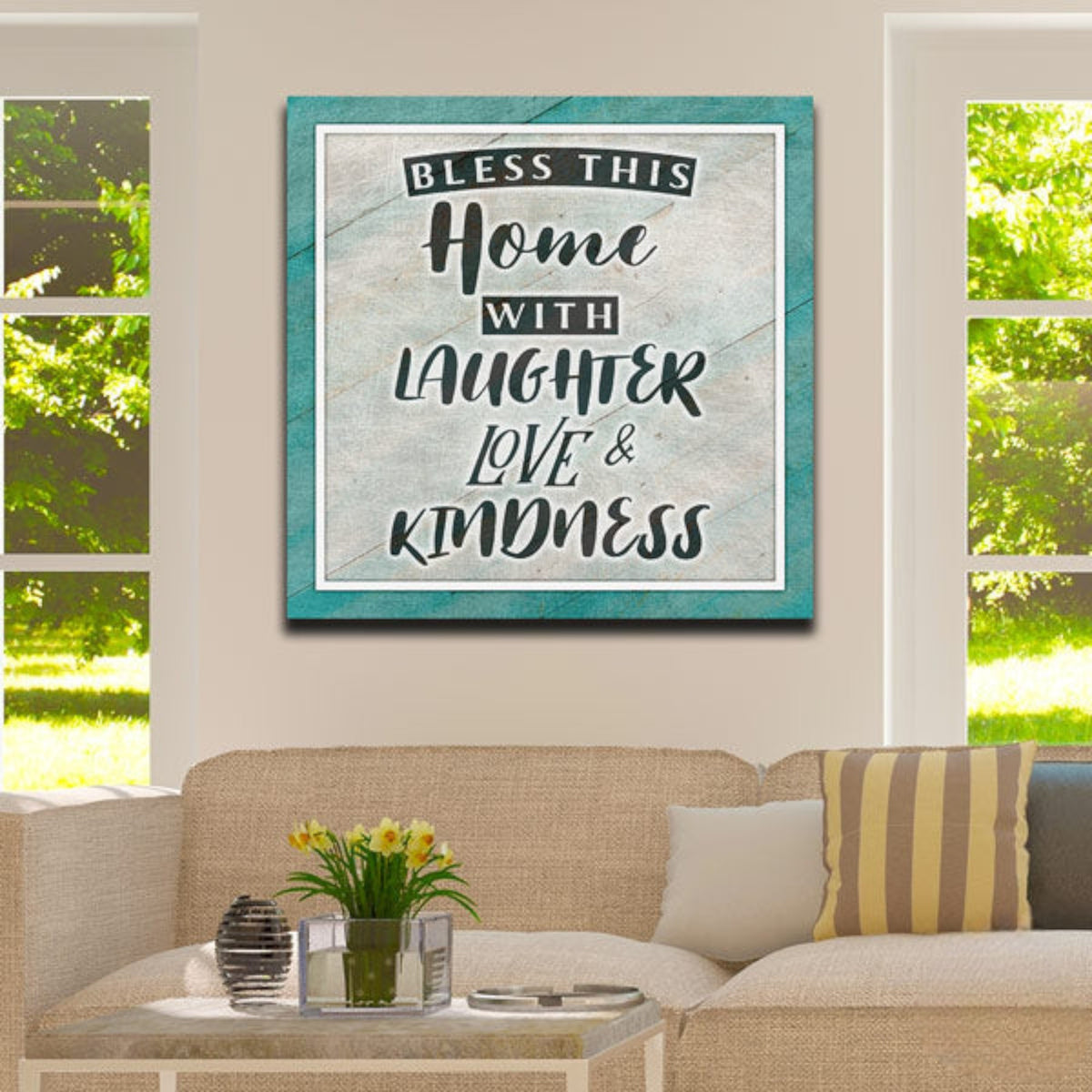 Bless This Home Premium Canvas