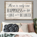 There is Only One Happiness - To Love and to be Loved Premium Canvas