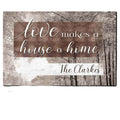 Personalized Love Makes A House A Home Premium Canvas