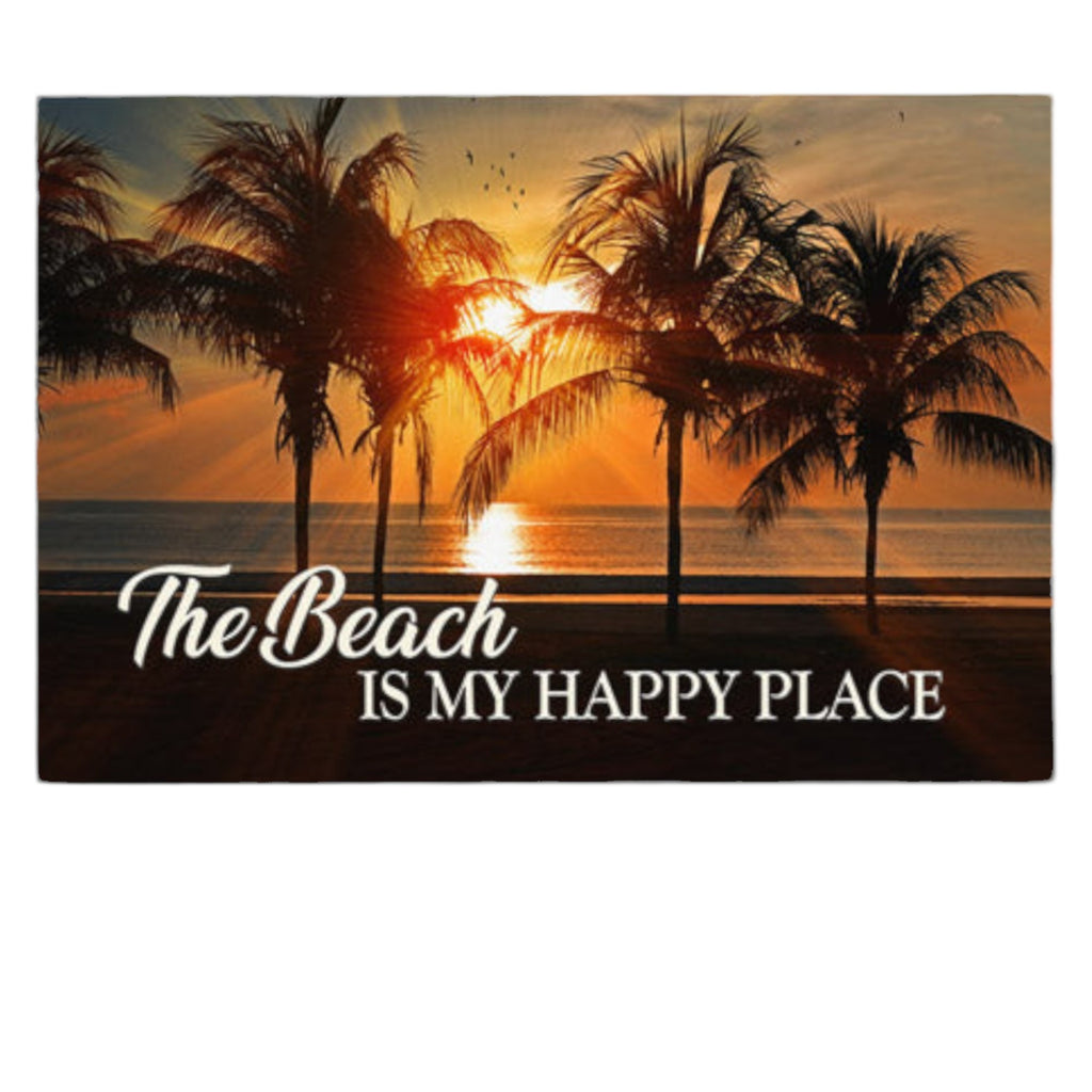The Beach - My Happy Place  Premium Canvas