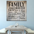 Family - Smile Laughter Love... Premium Canvas