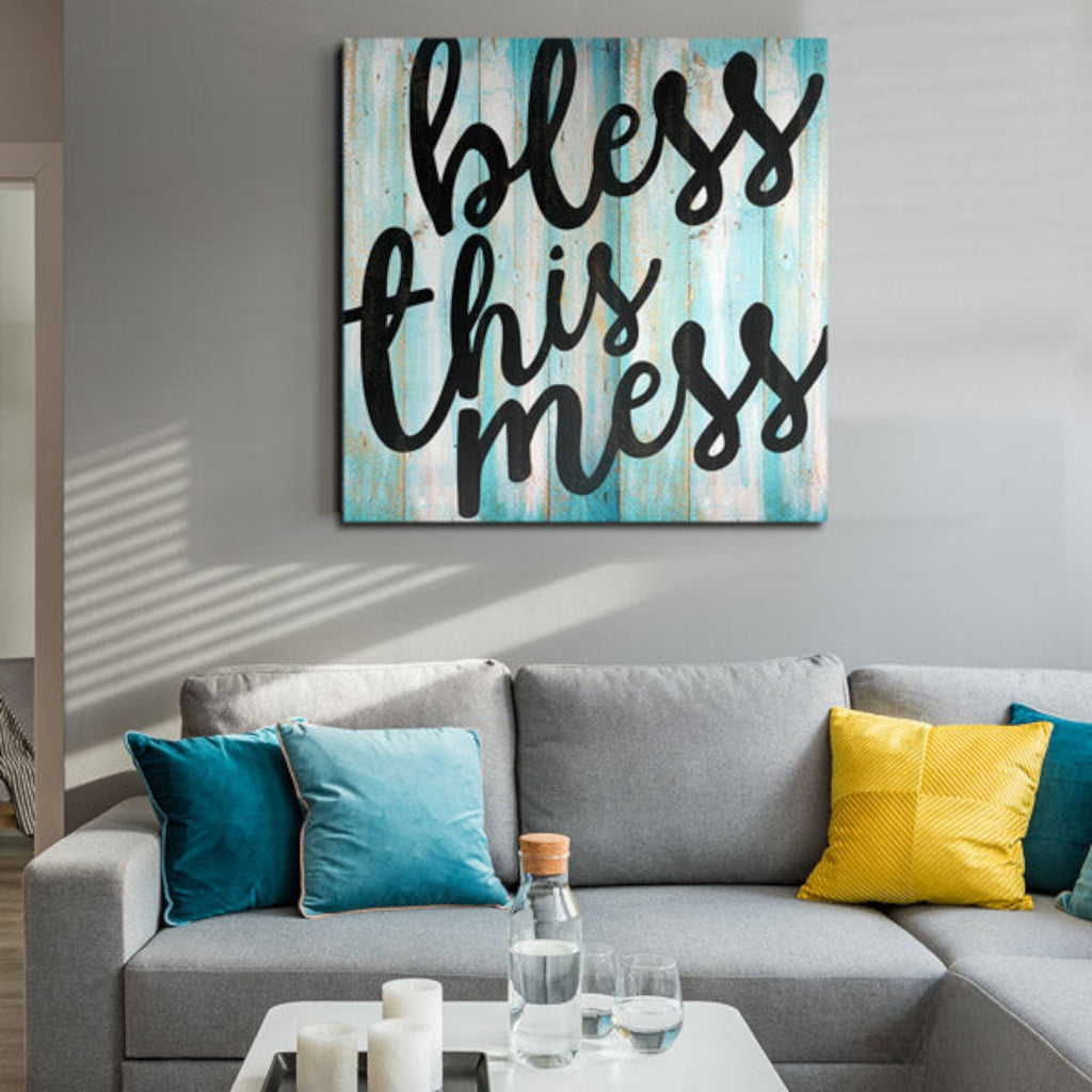 Bless This Mess Premium Canvas