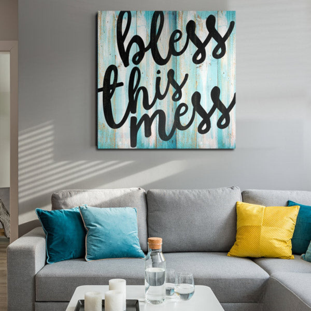 Bless This Mess Premium Canvas