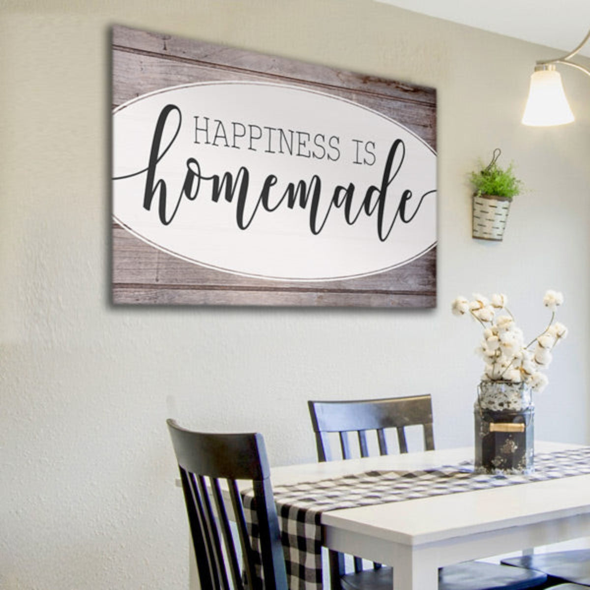 Happiness Is Homemade Canvas Wall Art – Kitchen Wall Decor