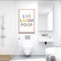 Live Laugh Poop Premium Canvas