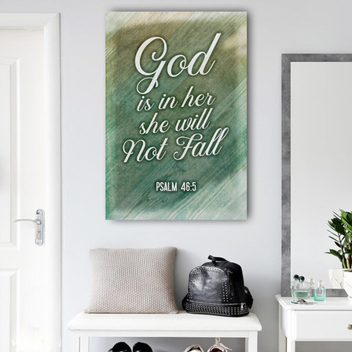 God Is Within Her..  Premium Canvas