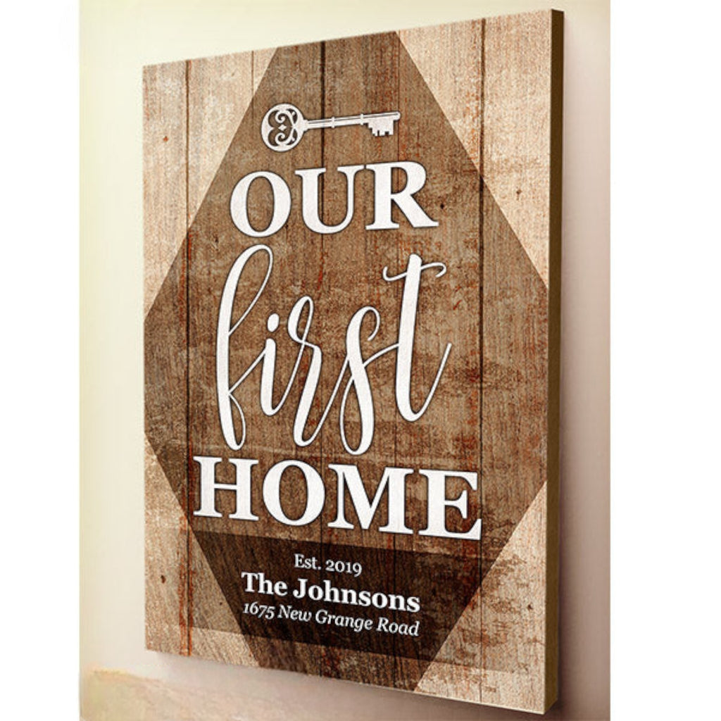 Personalized Our First Home Premium Canvas