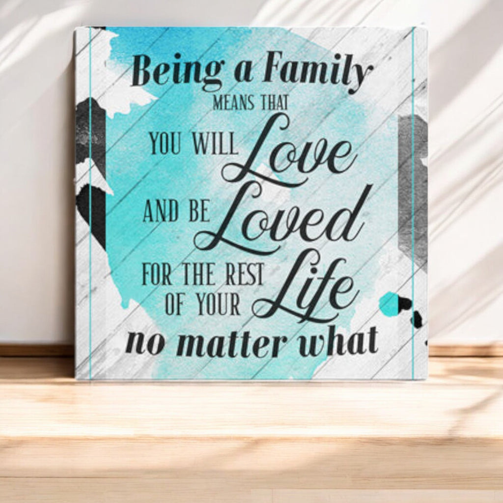 Being a Family.. Premium Canvas