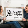 Love You More.. Premium Canvas