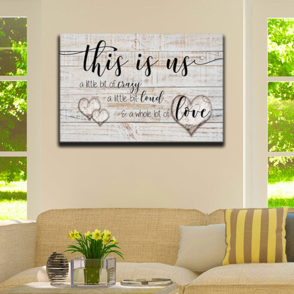 This is Us - Crazy, Loud, Love Premium Canvas Wall Art