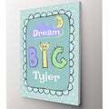 Personalized Dream Big Childs Name Premium Canvas