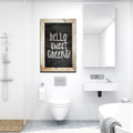 Hello Sweet Cheeks Premium Bathroom Canvas