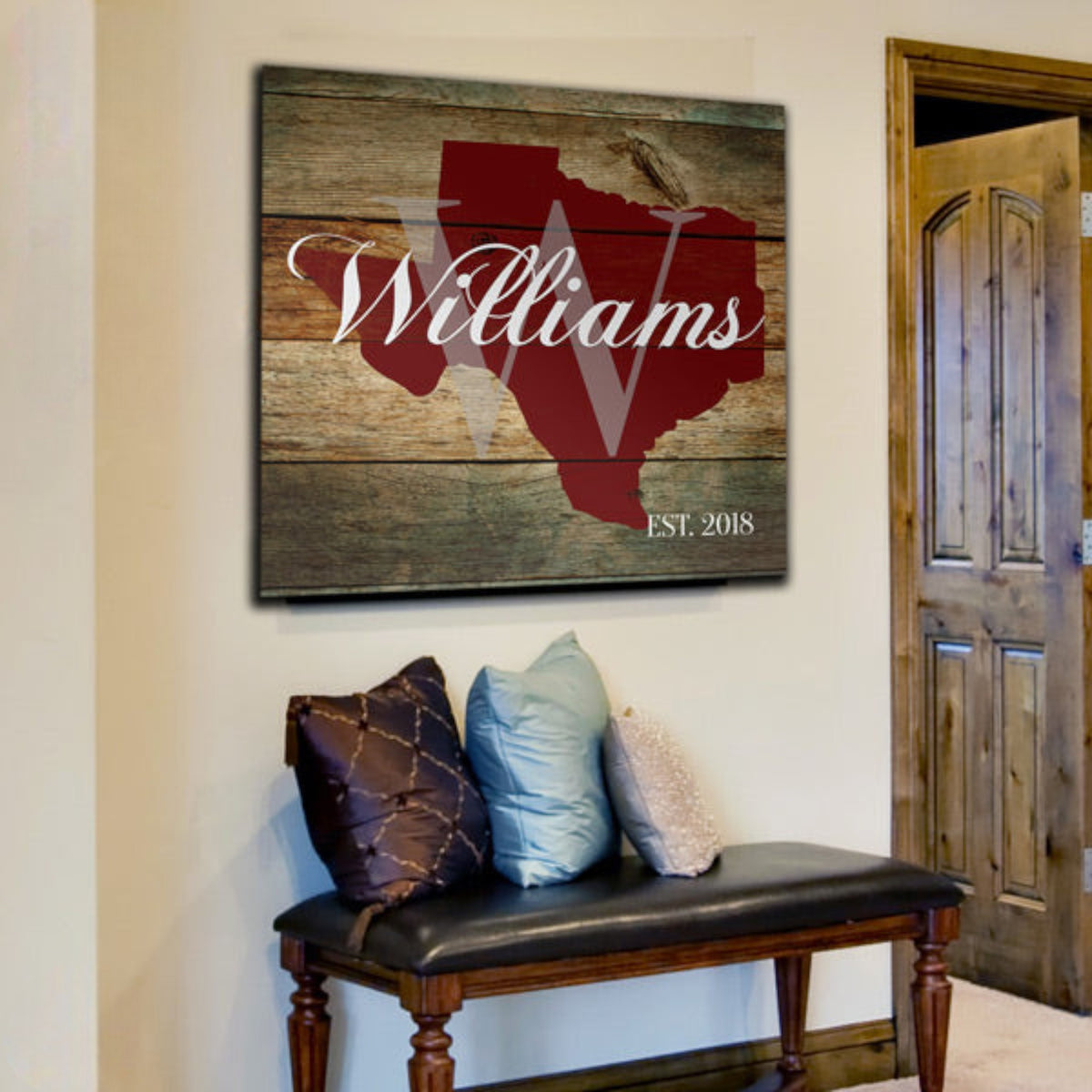 Personalized Texas Family Name Premium Canvas