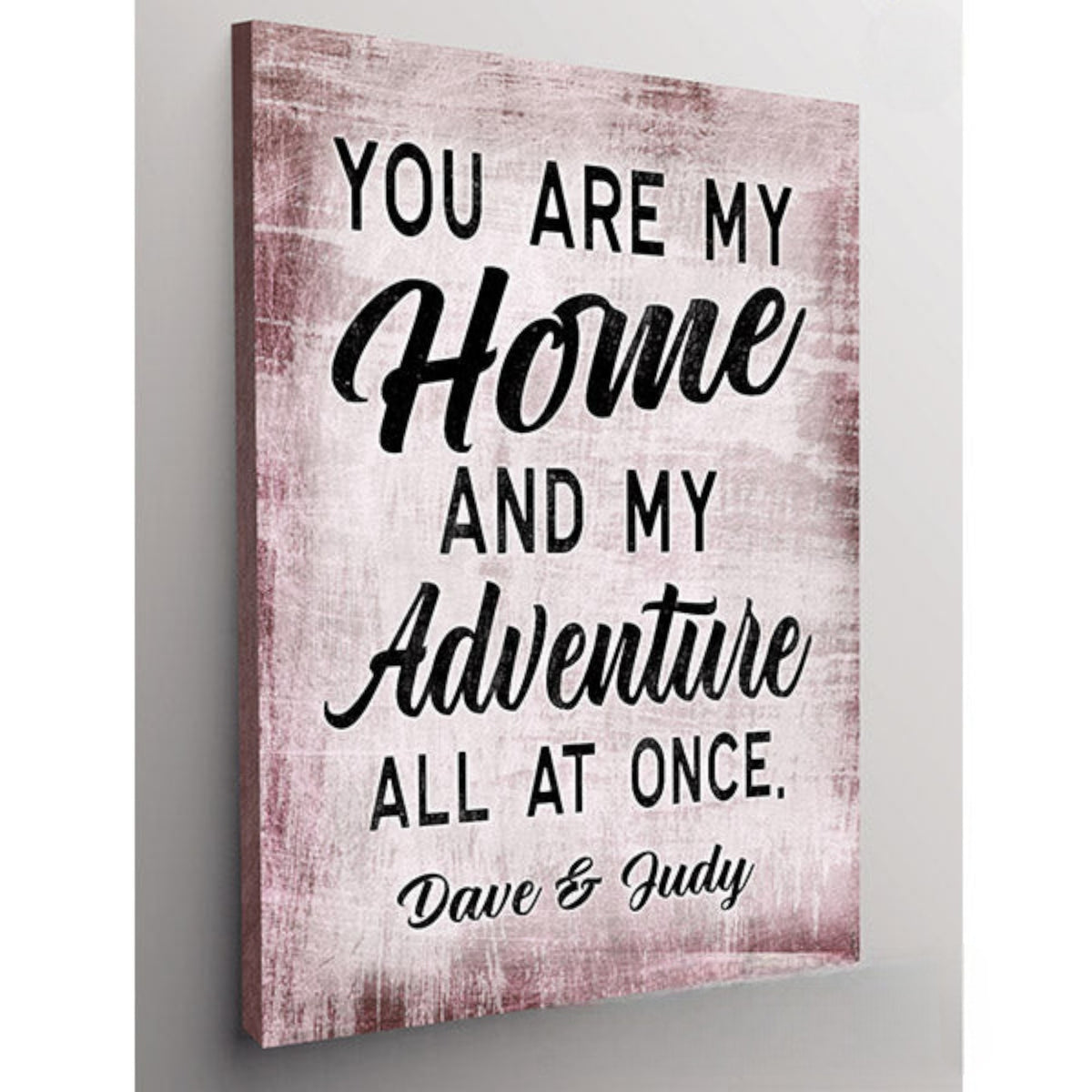 Personalized You Are My Home & My Adventure Premium Canvas