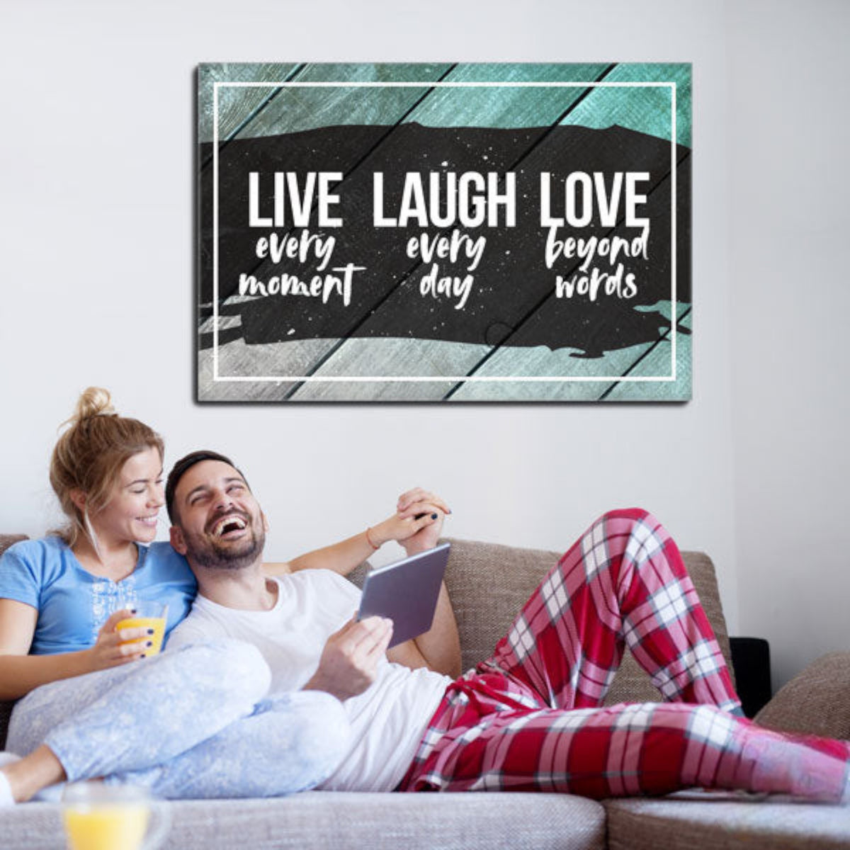 Live Laugh Love Canvas Wall Art – Living Room Decor