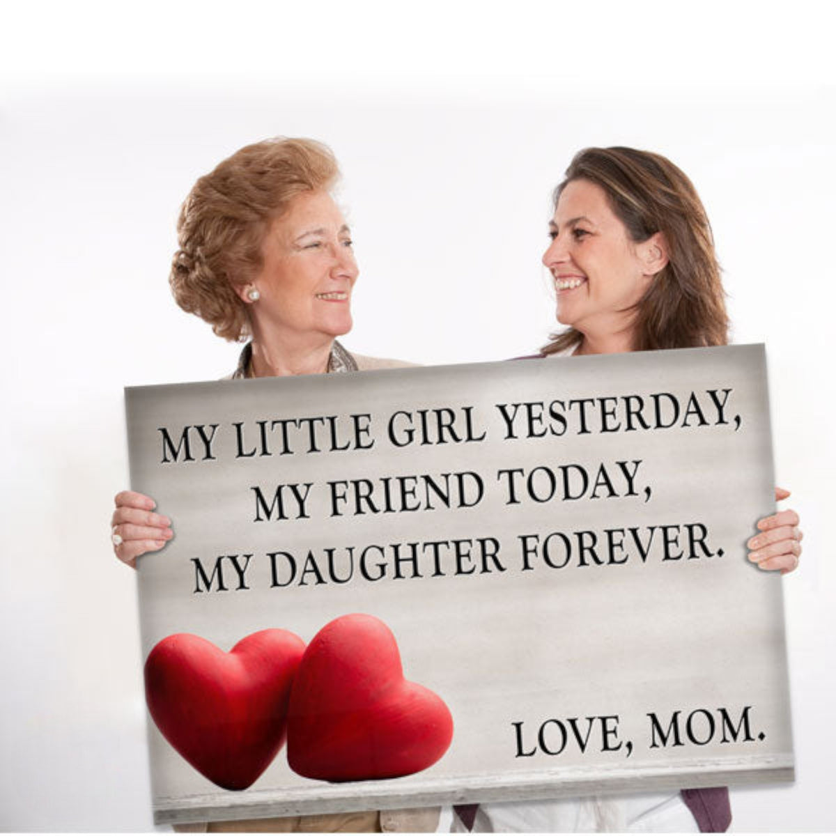 My Daughter Forever - Love, Mom Canvas Wall Art – Gift for Daughter