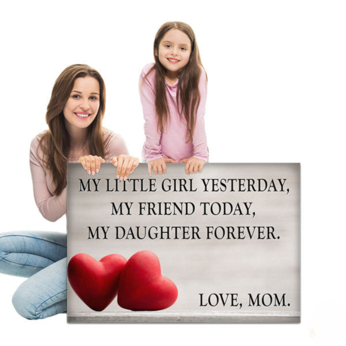 My Daughter Forever - Love, Mom Canvas Wall Art – Gift for Daughter