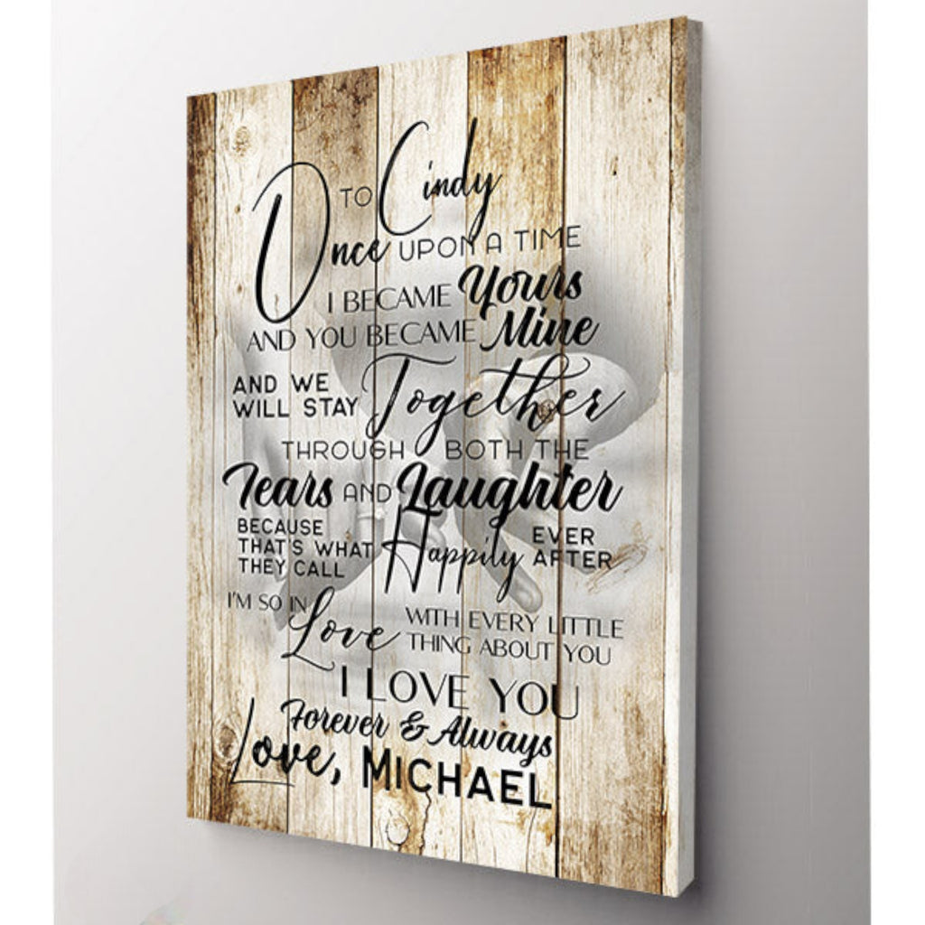Personalized To My Wife - Once Upon A Time.. Premium Canvas