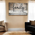 Personalized Family - Crazy...Love With Names on Background Premium Canvas