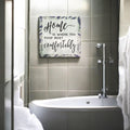 Home Is Where You Poop Most Comfortably Premium Canvas