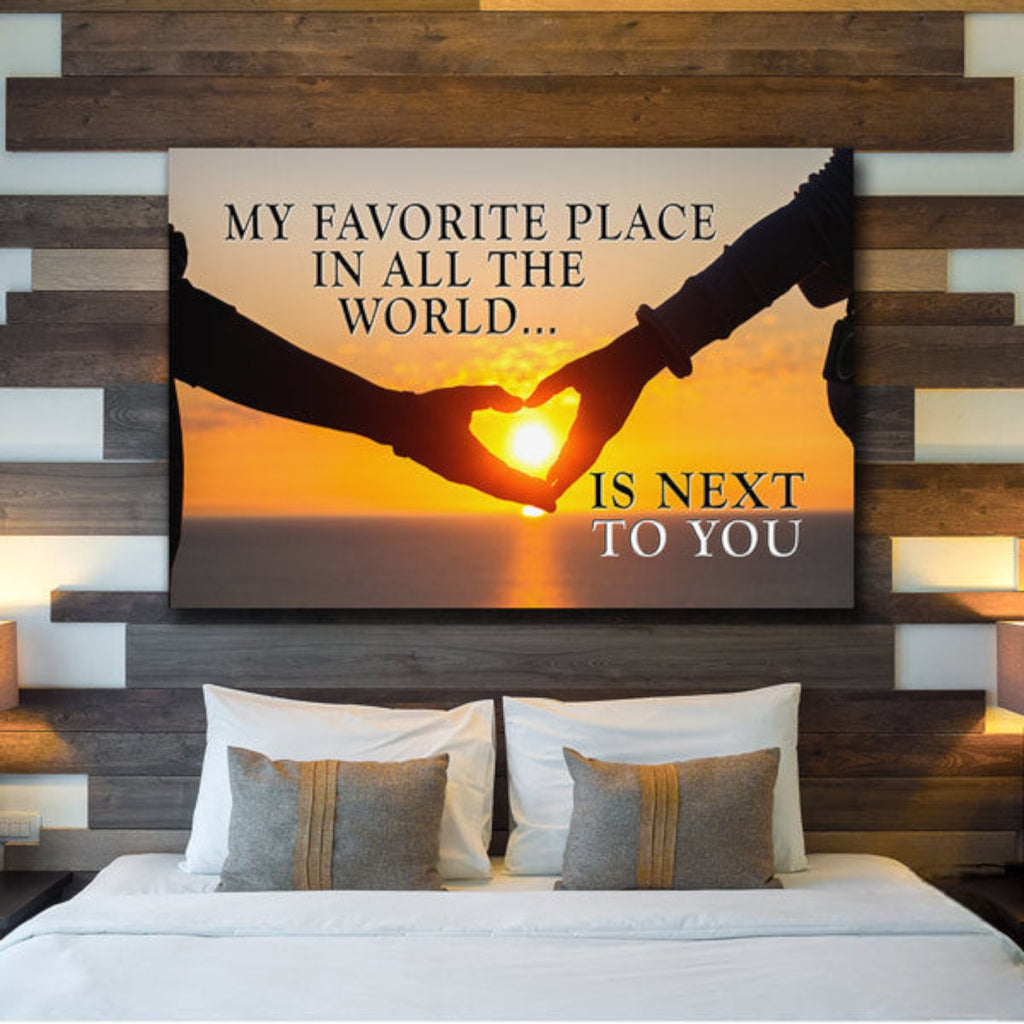Next To You Sunset Premium Canvas