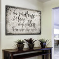In Our Home, Let Love Abide Premium Canvas