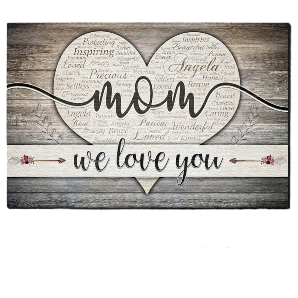 Personalized Mom We Love You Premium Canvas