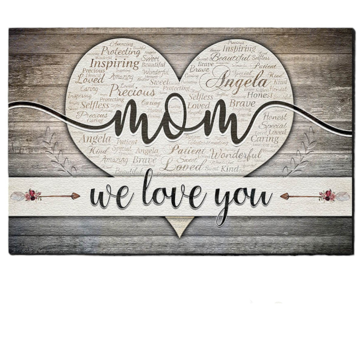 Personalized Mom We Love You Premium Canvas
