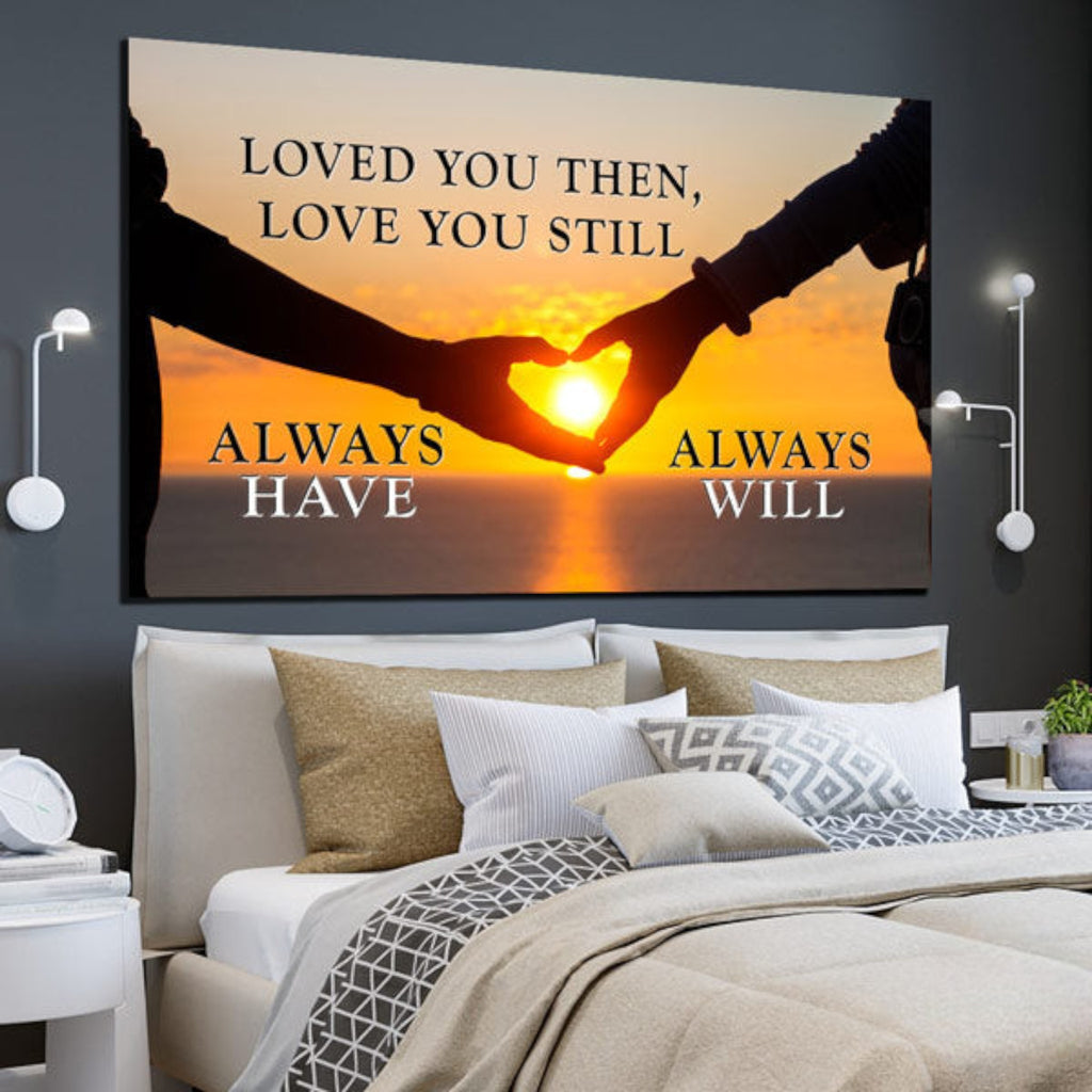 Loved You Always Sunset Premium Canvas