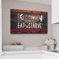 Kitchen - Todays Menu Premium Canvas