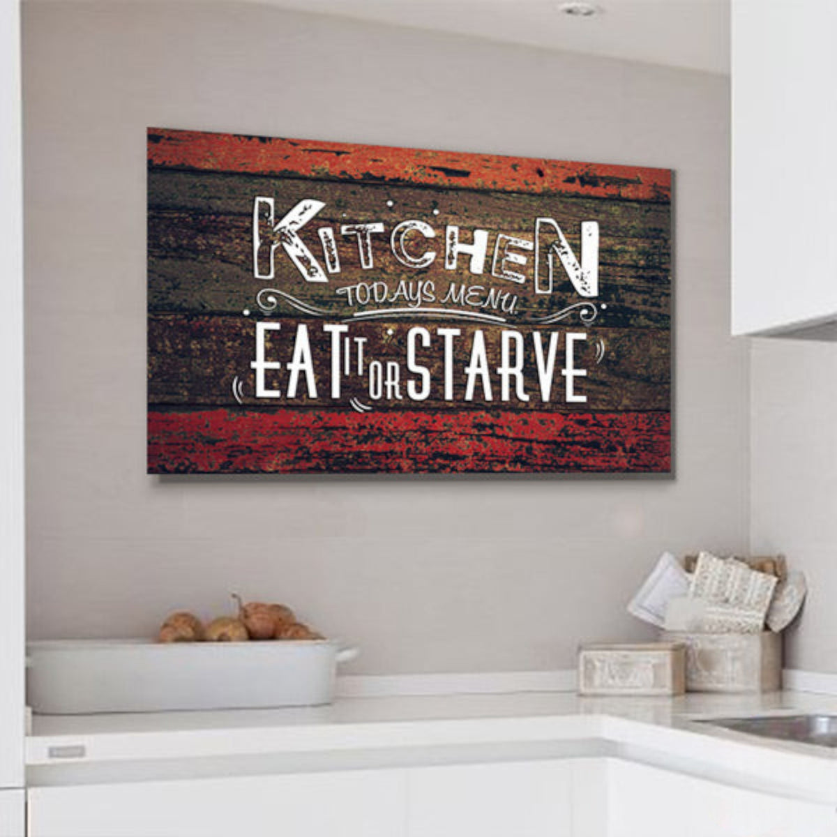 Kitchen - Todays Menu Premium Canvas