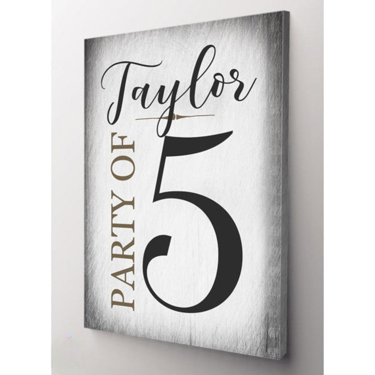 Personalized Family Name Party of. . Premium Canvas