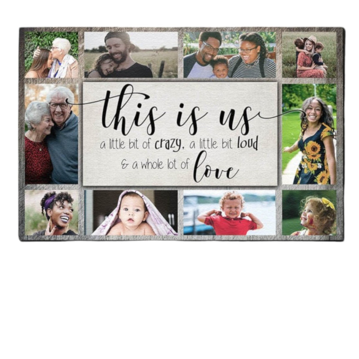 Personalized This is Us With Photos Premium Canvas
